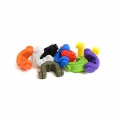 JAG Products Lockdown Rod Grip Petit Inserts Rouges Pack 6